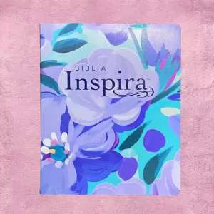 Biblia Inspira NTV - Modelo Ramo Azul Letra Grande