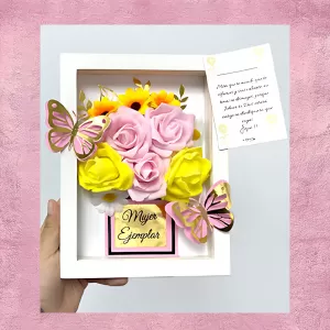 Cuadro con Rosas Eternas