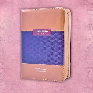 Biblia - Rosada con lila bitonal
