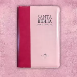 Biblia Mediana - Rosada con cierre