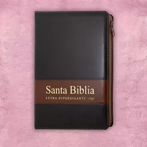 Biblia letra Gigante - Negra textura piel
