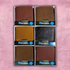 Billeteras de cuero cristianas