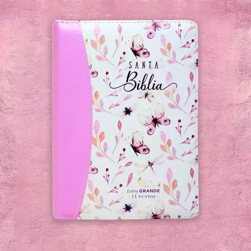 Biblia Rosada Floral