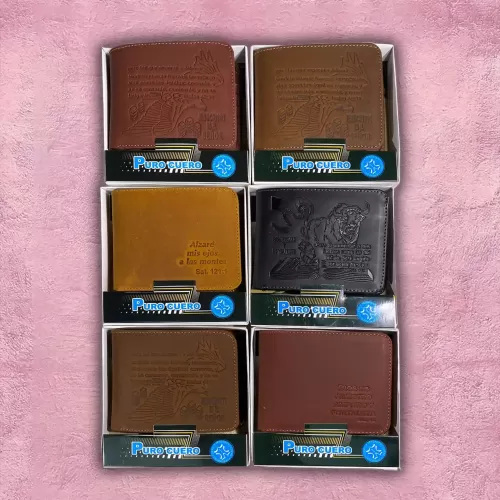 Billeteras de cuero cristianas