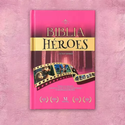Biblia heroes - (Tapa rosada) 